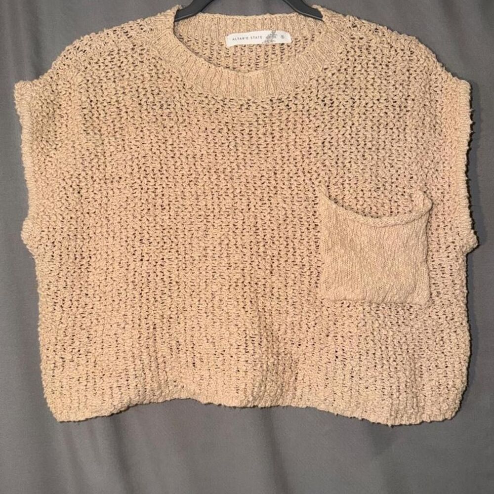 Altar'd State tan knit sweater